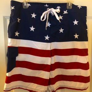 American Flag 🇺🇸 Board shorts with netting